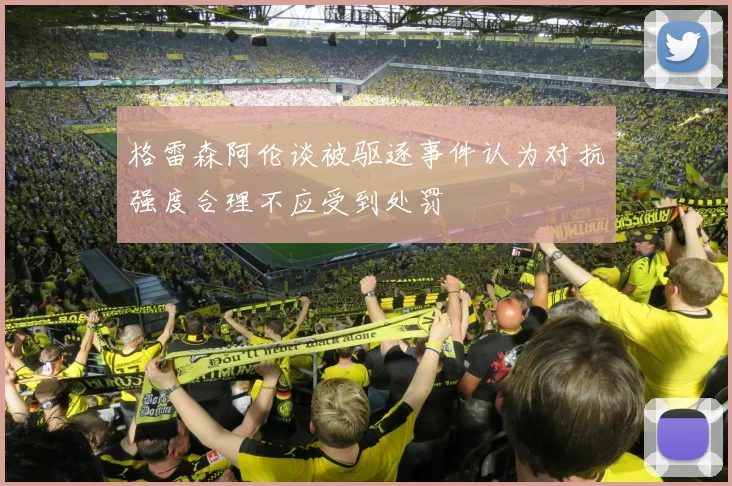 格雷森阿伦谈被驱逐事件认为对抗强度合理不应受到处罚