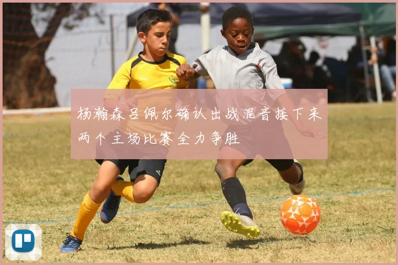 杨瀚森吕佩尔确认出战混音接下来两个主场比赛全力争胜